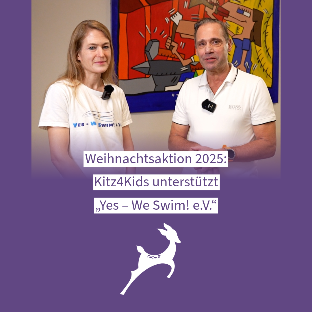 Juliane Eisele von Yes - We Swim! e.V. und Dajrusch Nadjmi von Kitz4Kids e.V.